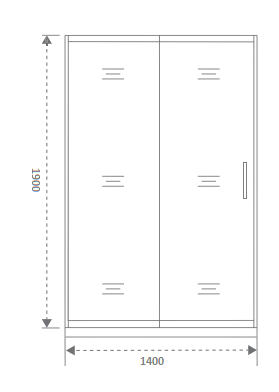 Душевая дверь GOOD DOOR SPIRIT СП00021 140x190 стекло прозрачное профиль хром - фото 2