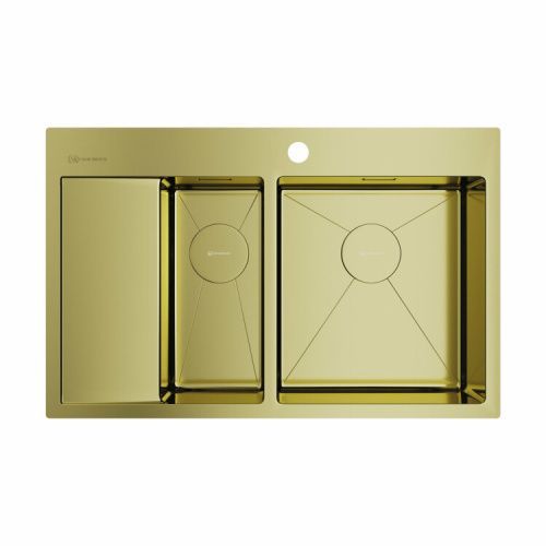 Кухонная мойка Omoikiri Akisame 4973088 78х51 цвет светлое золото