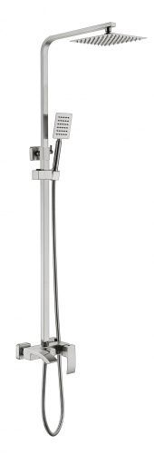 Душевая стойка Fmark FS8645 настенная цвет сатин