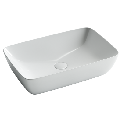 Раковина из сантехнического фарфора Ceramica Nova FORM CN2003 58х38 накладная цвет белый