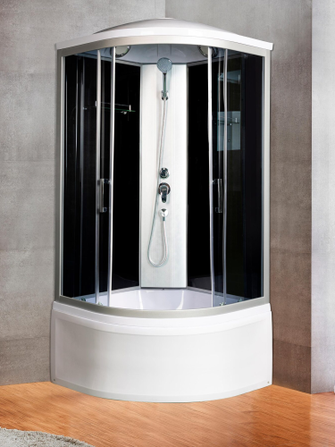 Душевая кабина River DESNA XL 90/44 TH -10000006150 90х90 четверть круга с крышей ориентация универсальная