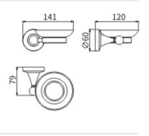 Мыльница CeramaLux Luxury 57504 - фото 2