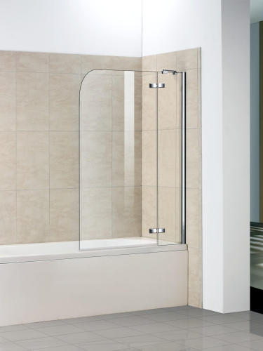 Душевая шторка на ванну WeltWasser WW100 10000000934 70х140 стекло прозрачное профиль хром глянцевый ориентация универсальная