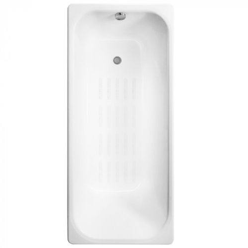 Ванна чугунная Delice Aurora DLR230605-AS 170х70 пристенная прямоугольная без ножек с антискользящим покрытием