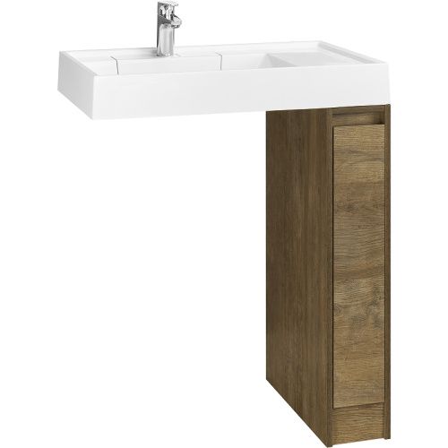 Тумба под раковину Aquaton Лондри 1A267101LHDY0 18х50х88 напольная цвет дуб кантри