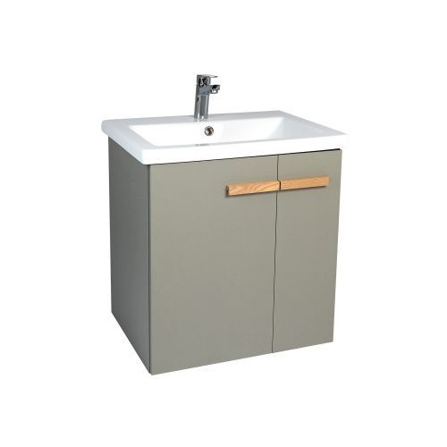 Тумба под раковину Viant Мюнхен VMUN60COH-T2STP 56х43х62 подвесная цвет хаки