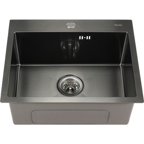 Кухонная мойка Melana ProfLine D5343HB графит 53х43 цвет графит поверхность матовая