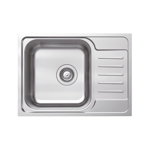 Кухонная мойка IDDIS Sound SND60SDi77 61х44 цвет серый поверхность матовая