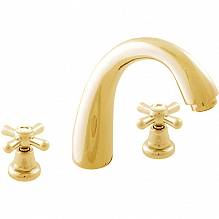 Смеситель RavSlezak MORAVA RETRO MK133.5Z на раковину золото