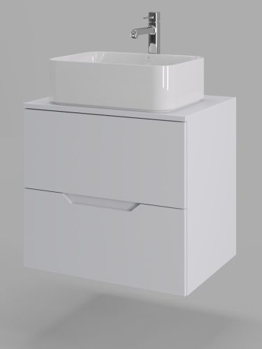 Тумба с раковиной Orange Line Li-60TuwMDF+B02-460W 61х46х70