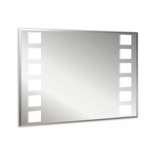 Зеркало в ванную Loranto 00000662 80х60 цвет черный/хром