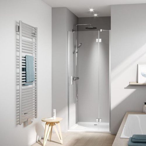 Душевая дверь Kermi Liga LI SFR 09020 VPK 90х200 стекло прозрачное профиль серебро