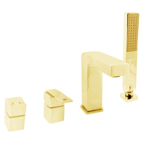 Смеситель RavSlezak LR565.5PZ на борт ванны золото