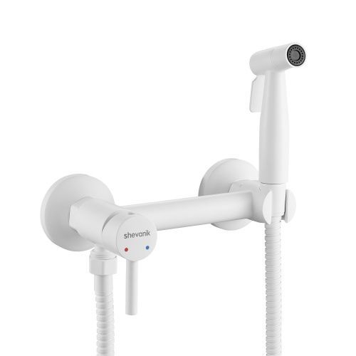 Гигиенический душ со смесителем Shevanik S107C белый