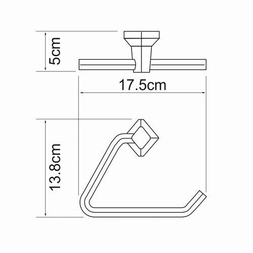 Бумагодержатель WasserKRAFT 1161 - фото 4