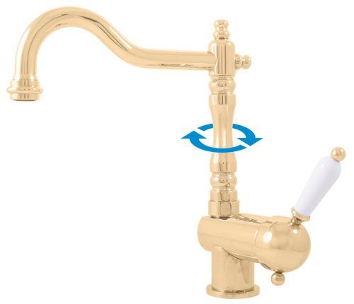 Смеситель для кухни RavSlezak LABE L508.5/8Z на мойку золото