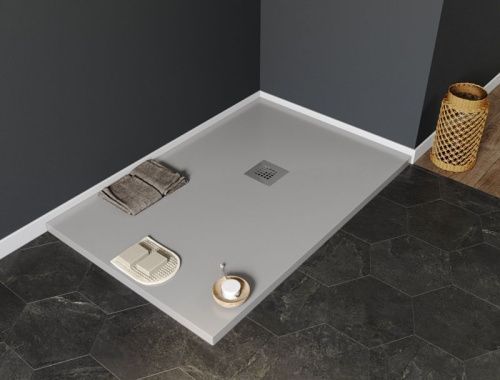Душевой поддон Aquanet Pleasure 00258878 140х80 искусственный камень серый без каркаса