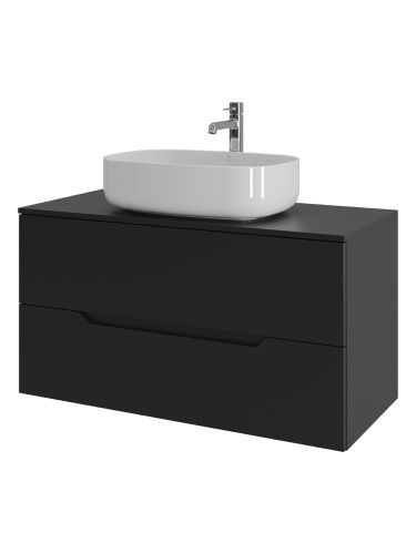 Тумба с раковиной Orange Line Li-100TubMDF+B07-540W 101х46х69