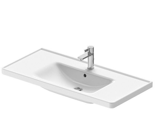 Раковина керамическая Duravit Duravit No.1 23671000001 101х48 подвесная цвет белый 1 отверстие под смеситель