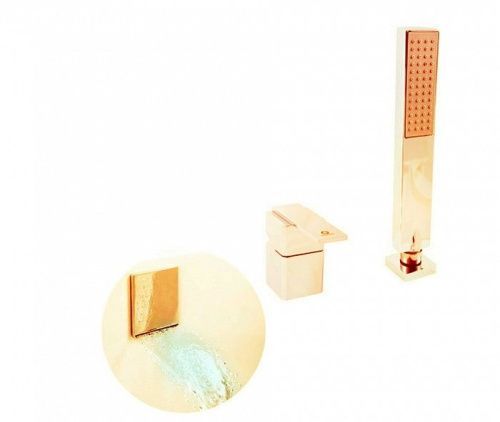 Смеситель RavSlezak LOIRA LR563.5YZ на борт ванны золото