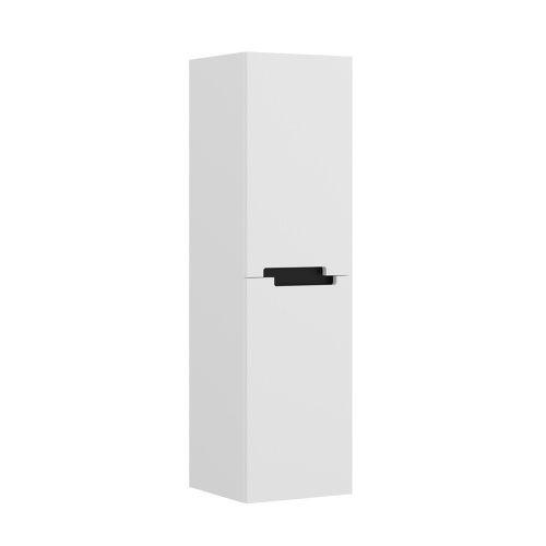 Шкаф-пенал Orka Lodi 3007786 40х32х138 подвесной цвет белый/черный