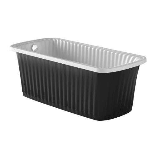 Ванна из искусственного мрамора Migliore OLIVIA PANELLO 25341 174х80 отдельностоящая прямоугольная с ножками