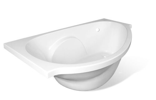 Ванна из литьевго мрамора Эстет Грация ФР-00014529 170х94 пристенная асимметричная