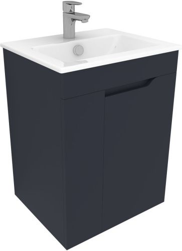Тумба под раковину Aquanet Практика 00330452 48х39х64 напольная/подвесная цвет синий