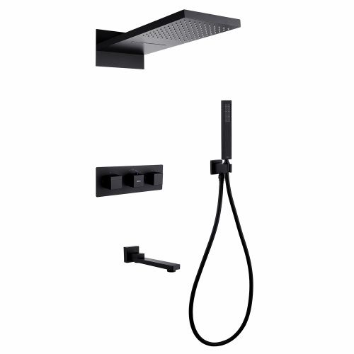 Душевая система ABBER AF8253B встраиваемая в стену с термостатом