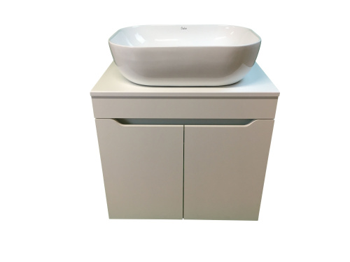 Тумба с раковиной Sintesi STL.W7019_SIN-LVB-APP-403 60х55х50 подвесная цвет белый