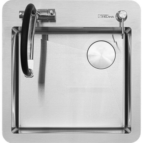 Кухонная мойка Melana ProfLine MLN-R5254HK 52х54 цвет сатин поверхность матовая