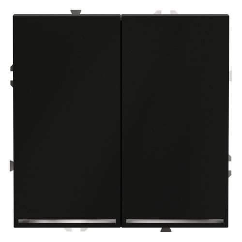 Выключатель двухклавишный с подсветкой VOLTUM S70 VLS020208