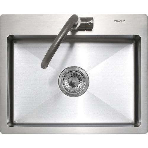 Кухонная мойка Melana ProfLine MLN-R5343H 53х43 цвет сатин поверхность матовая