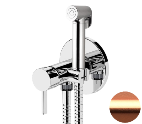 Гигиенический душ со смесителем Remer MC65WRP медь брашированная