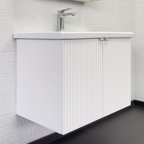 Тумба с раковиной Comforty Лима 00-00001284CF 70х45х55 подвесная цвет белый