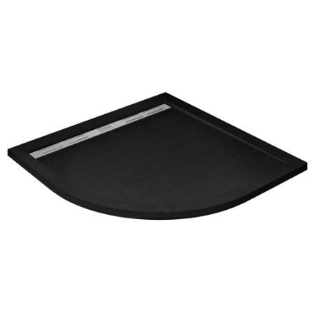 Душевой поддон Cezares TRAY-AS-R-90-30-NERO 90х90 искусственный мрамор чёрный матовый без ножек