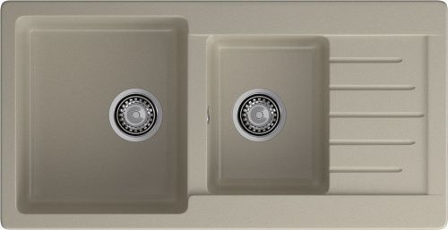 Кухонная мойка Granfest Practik P-980KL топаз 98х50 цвет серый поверхность матовая