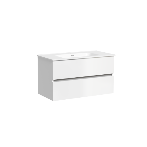 Тумба под раковину Sancos Urban UR90W 89х45х55 подвесная цвет белый