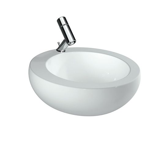 Раковина керамическая Laufen Alessi One 8.1897.1.400.104.1 50 см накладная цвет белый 1 отверстие под смеситель