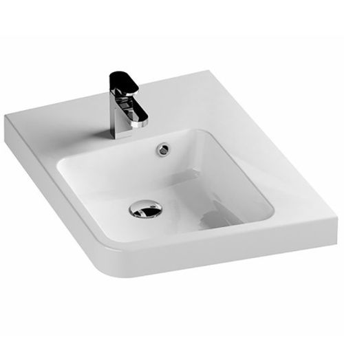 Раковина из литьевого мрамора Ravak XJAP1100001 67х50 подвесная цвет белый 1 отверстие под смеситель