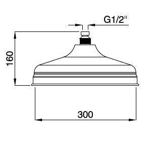 Верхний душ Cezares CZR CZR-U-SP8-30-01 хром - фото 2
