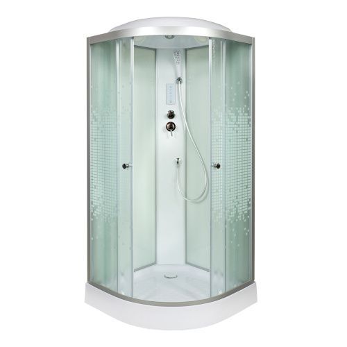 Душевая кабина AvaCan L901EL 100х100 четверть круга с крышей ориентация универсальная