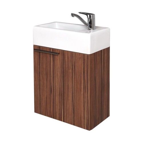 Тумба под раковину Aquaton Эклипс 1A172701EK560 45х24х47 подвесная цвет темное дерево