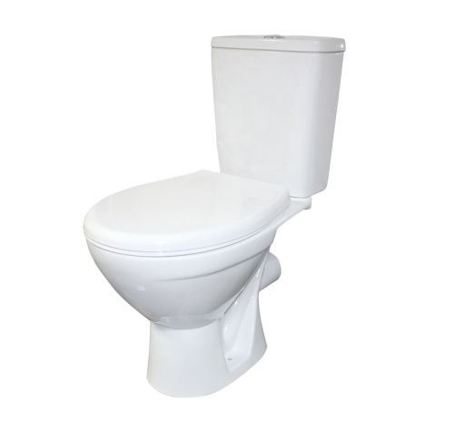 Унитаз-компакт напольный с бачком Rosa Соло Вн Укб315 белый с сиденьем микролифт каскадный смыв