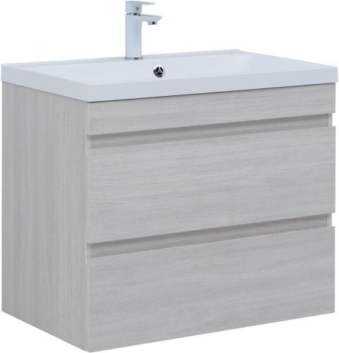 Тумба под раковину Aquanet Нота NEW 00334204 74х47х61 подвесная цвет светлое дерево