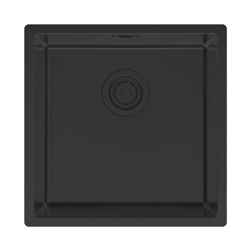 Мойка LASSAN 44 UNI, нерж. сталь, LA44-MBN, матовый черный NANO-PVD, 440х440мм, Paulmark