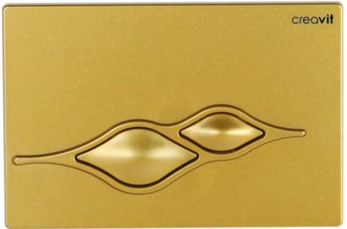 Клавиша смыва механическая Creavit GP1006.00 цвет золото матовое