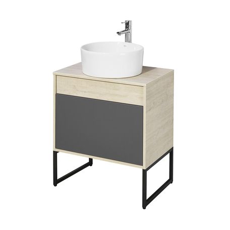 Тумба под раковину Aquaton Лофт Урбан 1A254001LQX60 65х45х51 подвесная цвет дуб орегон