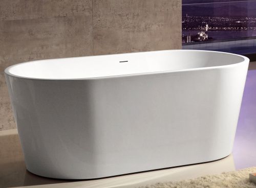Ванна акриловая Abber AB9203-1.3 130х70 отдельностоящая овальная с каркасом