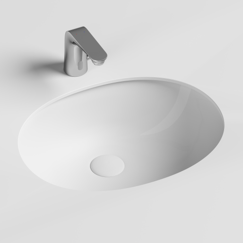 Раковина из сантехнического фарфора Ceramica Nova ELEMENT CN6043 60х40 встраиваемая цвет белый